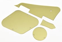 Kaish lp pickguard capa cavidade, conjunto de haste de turss, para epphone les paul, espelho dourado 2024 - compre barato