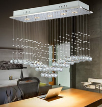 Luz de Teto de Cristal de luxo de Moda Criativa Retangular Simples Lâmpadas LED Para Bar Início Corredor Iluminação Moderna DHL Livre 2024 - compre barato
