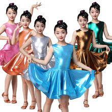 Girls Latin dance skirt children's new style exercise clothes competition performance costume latin competition dress for girls 2024 - buy cheap