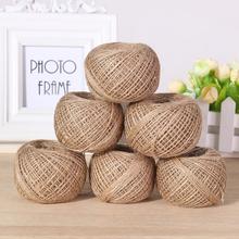 50m/lot Small Natural Jute Twine Cord DIY Accessory Hemp Rope String 2MM Rustic Wrap Photo Paper Crafting Wedding Scrapbooking 2024 - buy cheap