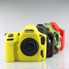 Силиконовая кожа брони, чехол для DSLR камеры, чехол для корпуса, Защитная сумка для видео объектива для Nikon D850 DSLR камеры 2024 - купить недорого
