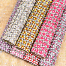 24*40Cm Hotfix Resin Square Clear Rhinestone Trim Crystal Sheet Applique Iron On Mesh Ribbon Banding Diy Decoration Stickers 2024 - buy cheap