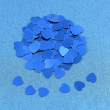 200 pcs Royal Blue Sparkling Love Heart Wedding Party Confetti Table Decoration Decorative Supplies Valentine's Day 2024 - buy cheap