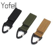 Outdoor Camping Hiking  Molle Tactical Nylon Ribbon Knapsack Keychain Triangle Backpack Waist Bag  Fastener Hook Buckle 2024 - buy cheap