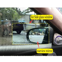 Car Accessories 2PCS Car Sticker Rearview Mirror Anti Duty Anti Water Nano Coating Stickers for Side Window Protective Film 2024 - buy cheap