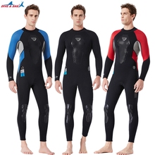 Men 3 mm Diving suit snorkel swimsuit Super Elastic surfing long Wetsuit neoprene Freediving spearfishing Keep warm Swimming 2024 - buy cheap
