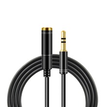 3,5 мм 4-полюсный Удлинительный кабель для наушников (5 футов/1,5 м), 3,5 мм Штекерный разъем стерео звуковая кабельная гарнитура удлинитель Aux кабель 2024 - купить недорого