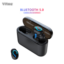 True Bluetooth 5,0 наушники HBQ TWS беспроводные головные уборы спортивные свободные наушники 3D стерео игровая гарнитура с микрофоном зарядная коробка 2022 - купить недорого