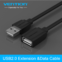 Vention USB 2,0 Удлинительный кабель папа-мама USB кабель Удлинительный USB кабель 1 м 1,5 м 2 м 3 м удлинитель шнура для ПК ноутбука HD 2024 - купить недорого