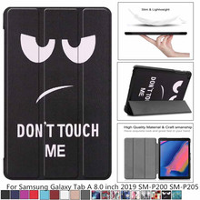 Case For Samsung Tab A 8.0 inch 2019 S Pen Ultra Slim Leather Magnetic Stand Cover For Galaxy Tab SM-P200 SM-P205 Funda + film 2024 - buy cheap