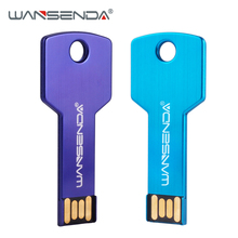 Wansenda key shape usb flash drive waterproof pen drive 4GB 8GB 16GB 32GB 64GB Real Capacity USB 2.0 Pendrive flash memory stick 2024 - buy cheap