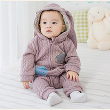 Newborn Clothes Baby Romper Long-Sleeve Jumpsuit Baby Girls Costume Winter Baby Clothing Baby Boys Cartoon Playsuit with Hooded 2024 - buy cheap