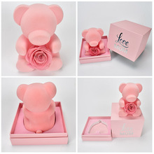 Консервированная Роза плюшевый мишка с подарочной коробкой цветок розы в сердце на День Святого Валентина подарок для девушки 2024 - купить недорого