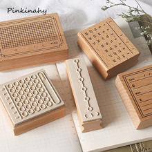 Vintage Daily Planner Date/week/Monthly wooden rubber stamps for scrapbooking stationery DIY craft standard stamp YZ026 2024 - buy cheap