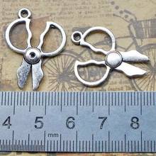 40pcs charm scissors pendants 28*21mm 1.4g Tibetan Antique Silver Handmade Europe Jewelry DIY alloy accessories 2024 - buy cheap