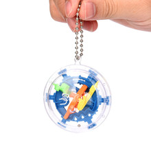 Mini bola laberinto intelecto rompecabezas 3d juguete equilibrio barrera laberinto mágico esférico # K15 2024 - compra barato