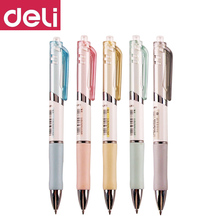 DELI Press Gel Pen 4 Pcs S11 Business Office Signature Pen O.5mm Student Exam Special Bullet Head Pen Writing Painting Tools 2024 - buy cheap