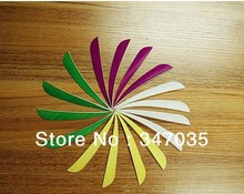Free shipping 4" colorful turkey feather wholesale 500 pcs / lot fletching dedicated solely archery arrow end outdoor hunting 2024 - buy cheap