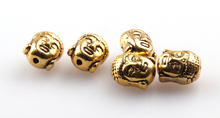 Free shipping alloy antique gold Buddha head beads for DIY buddhistical jewelry tibetan metal spacer bead charm 2024 - buy cheap