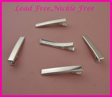 50PCS Silver 6.0cm 2.35" Rectangle Metal Alligator Clips for DIY Hair bows duck hair clip at lead free,nickle free 2024 - buy cheap
