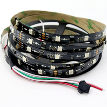 12V 5M 30LEDs/m 5050 SMD RGB Digital LED Strip WS2811 Pixel Light,10Pixels/m with 10pcs WS2811 IC,Black PCB,Non-waterproof IP20 2024 - buy cheap