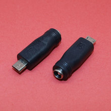 ChengHaoRan 1 unidad 5,5x2,1mm conector hembra a micro USB AC DC adaptador de conector de alimentación portátil, MA-049 2024 - compra barato