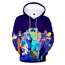 Sudadera con capucha para hombre y mujer, ropa de calle con estampado de cómic JOJO en 3D, jersey de chándal con estampado de Nueva inclusión, moda de otoño 2024 - compra barato