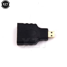 3pcs Micro HDMI-compatible to HDMI-compatible Adapter male to femal Mini adpater Plug for HDTV pc Converter Black Hot Sale 2024 - buy cheap