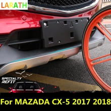 Parachoques delantero y trasero Exterior para maletero, protector de placa de deslizamiento de acero inoxidable, accesorios de para Mazda CX-5 CX5 2017 2018 para coche, 2 unids/set por juego 2024 - compra barato
