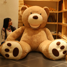 Оптовая продажа, 2,6 м, американский гигантский медведь, кожаный мишка тедди, мягкие плюшевые игрушки для детей, детские игрушки, хорошее качество, низкая цена 2024 - купить недорого