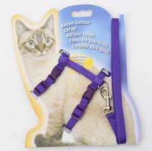Gatinho cão Halter Collar Gatos Produtos Para Cat Pet Harness Belt Collar Cat Pet Arnês E Trela Ajustável Tração Animal de Estimação 2024 - compre barato