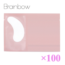 Brainbow-Parches hidratantes de hidrogel para extensión de pestañas postizas, almohadillas debajo de los ojos, 100 pares 2024 - compra barato