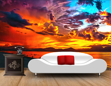 Papel tapiz de paisaje personalizable, murales de nubes de fantasía de mar para la pared de fondo de TV de dormitorio de sala de estar papel de parede de lujo 2024 - compra barato