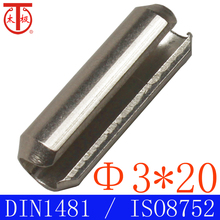 (3*20)DIN1481 / ISO8752 spring pin /Slotted Spring Pin ( Coiled pin ) 100 pieces/lot 2024 - buy cheap