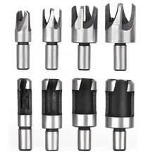 8pcs / set Carbon Steel Wood Plug Cutter 10mm Round Shank Drill Bit Accessory High Quality Jewelry Tool Set For Jeweler Making 2024 - buy cheap