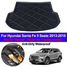 Rear Boot Cargo Liner Tray Trunk Luggage Floor Carpet Mats Carpets Pad For Hyundai Santa Fe 5 Seat 2013 2014 2015 2016 2017 2018 2024 - buy cheap