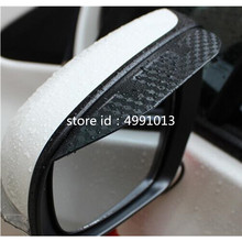 Car Stick Rear Rearview Glass Mirror Trim Frame Rain Shield Sun Visor Eyebrow 2pcs Part  For Suzuki Vitara 2016 2017 2018 2019 2024 - buy cheap