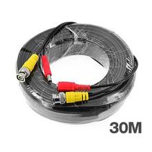 Tmezon BNC Video Power Coaxial Cable 30m 100FT Work for Analog AHD TVI CVI Security Surveillance Camera CCTV Accessories 2024 - buy cheap