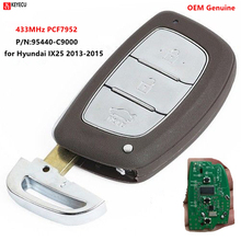 Keyecu-funda de mando a distancia inteligente original, OEM, 3 botones, 433MHz, Chip PCF7952, para Hyundai IX25, 2013, 2014, año 2015 2024 - compra barato