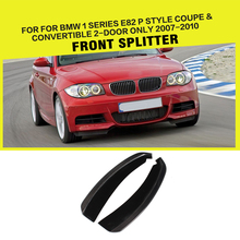 Carbon Fiber Front Bumper Splitters Lip Cupwings for BMW 1 Series E82 M Sport Coupe Convertible 2-Door Only 2007 - 2013 2024 - buy cheap