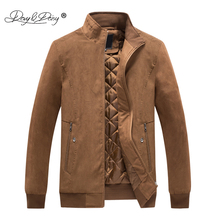 DAVYDAISY 2019 New Arrival Autumn Winter High Quality Man Jacket Faux Leather Warm Thick Coat Men Bomber Jackets 3XL-6XL JK095 2024 - buy cheap