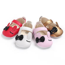 New Spring style baby moccasins cute bow style eye PU leather baby girl shoes nonslip soft sole 2020 fashion mary jane shoes 2024 - buy cheap