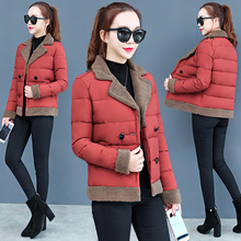 Women Cotton Coat 2019 New Suit Collar Single-Breasted Down Cotton Jacket Long-Sleeved Large Size Winter Warm Cotton Overcoat 2024 - buy cheap