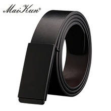 Maikun Belts for Men High Quality Smooth Buckle Synthetic Leather Male Belt Fashionable Men Belt for Jeans 2024 - buy cheap