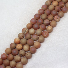 8-14mm dull polish Orange Multicolor Laugh Agates Round Stone JACK PURCELL DIY loose beads 15" 2024 - buy cheap