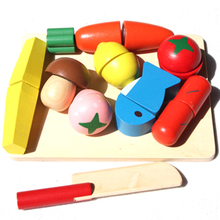 Juguetes de madera para niños, juego de cocina, caja de juguetes educativos de frutas 2024 - compra barato
