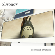 Totoro-alfombrilla de ratón para gamers de 90x30cm, alfombrilla para ratón grande, para escritorio y oficina, regalo de Halloween 2024 - compra barato