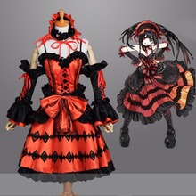 Disfraz de Cosplay para mujer, traje de Anime de "DATE A LIVE Nightmare", Tokisaki keumi, disfraz de Halloween 2024 - compra barato