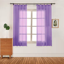 Dropshipping 1 PC 100x130 Cm Bedroom Modern Window Tulle Curtain Panel Voile Window Curtain Living Room Kitchen Tulle Curtains 2024 - buy cheap