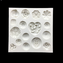 16 Gemstone 100% Platinum Silicone Sugarcraft Mold Fondant Cake Decorating Tools Bakeware 2024 - buy cheap